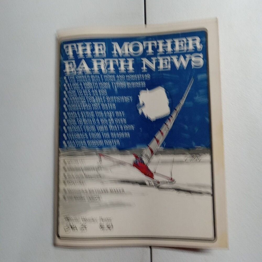 Vintage The Mother EarthNews January 1974 No.25, Frugal Living and Gardening